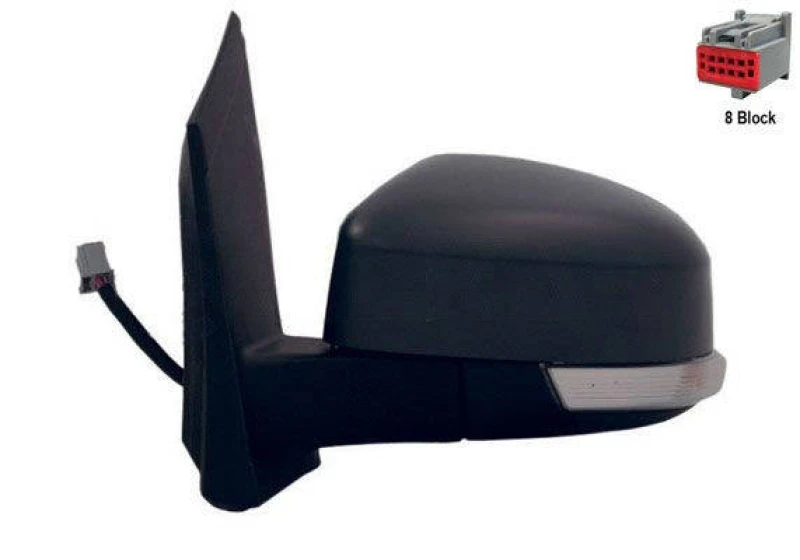 Image of ALKAR 6149401 Wing mirror Left, Electric, Aspherical, primed Outside Mirror (50)