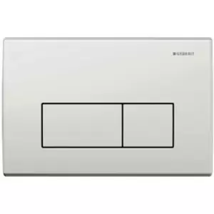 Kappa50 Dual Flush Plate - White Alpine - Geberit