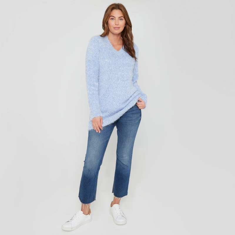 Image of Be You Lantern Jumper Womens - Blue Blue 8 - 10