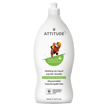 image of Attitude Dishwashing Liquid - Green Apple & Basil