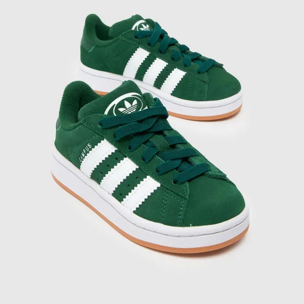 Image of adidas dark green campus 00s Boys Junior trainers Dark Green UK 10 (EU 28)
