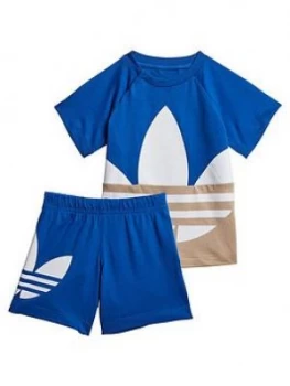 Image of Adidas Originals ChildrenS Big Trefoil Set - Blue