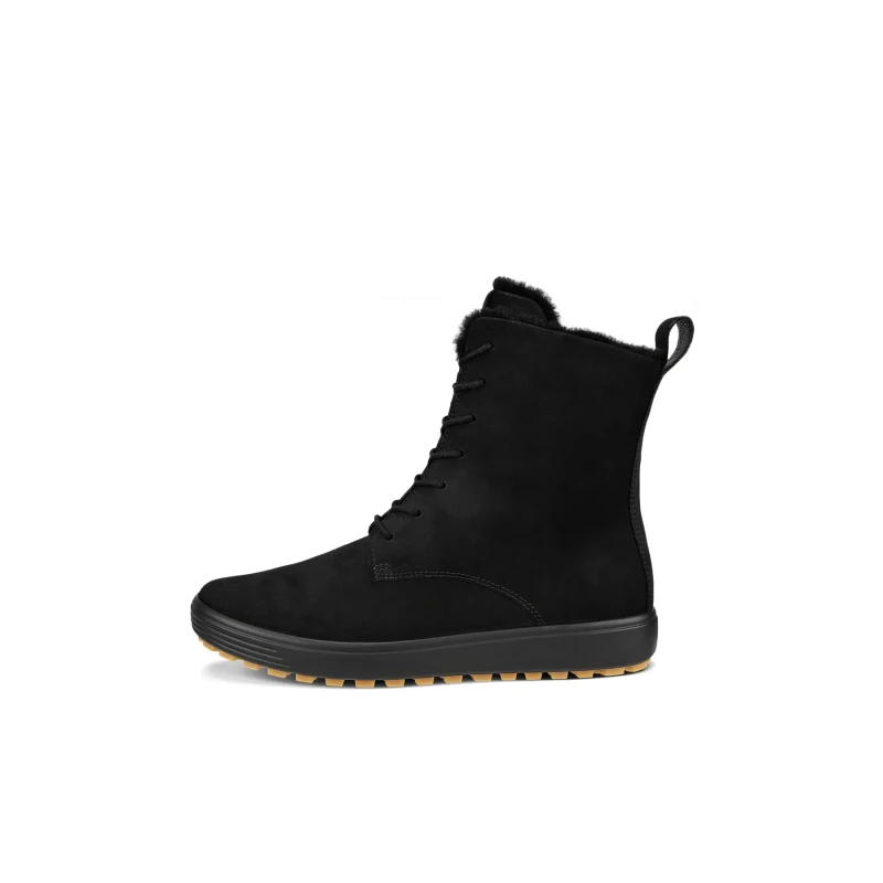 Image of Ecco Soft 7 Tred 450423 Nubuck Womens Ankle Boots - Black - Size:UK 4.5