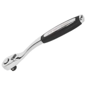 image of Sealey AK8975 Ratchet Wrench 1/2"Sq Drive Offset Pear-Head with Fl...