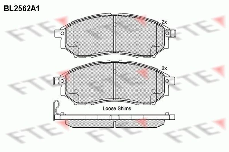 Image of Brake pad set FTE 9010813