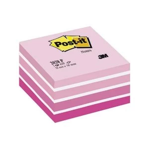 Image of Post-it Sticky Notes Cube Pastel Pink 1 x 450 Sheets