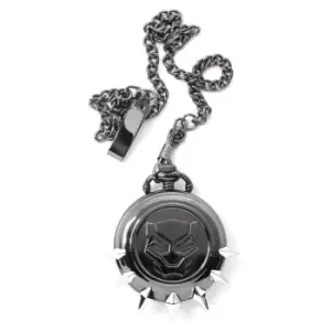 image of Marvel Black Panther Gun Metal Pocket Watch