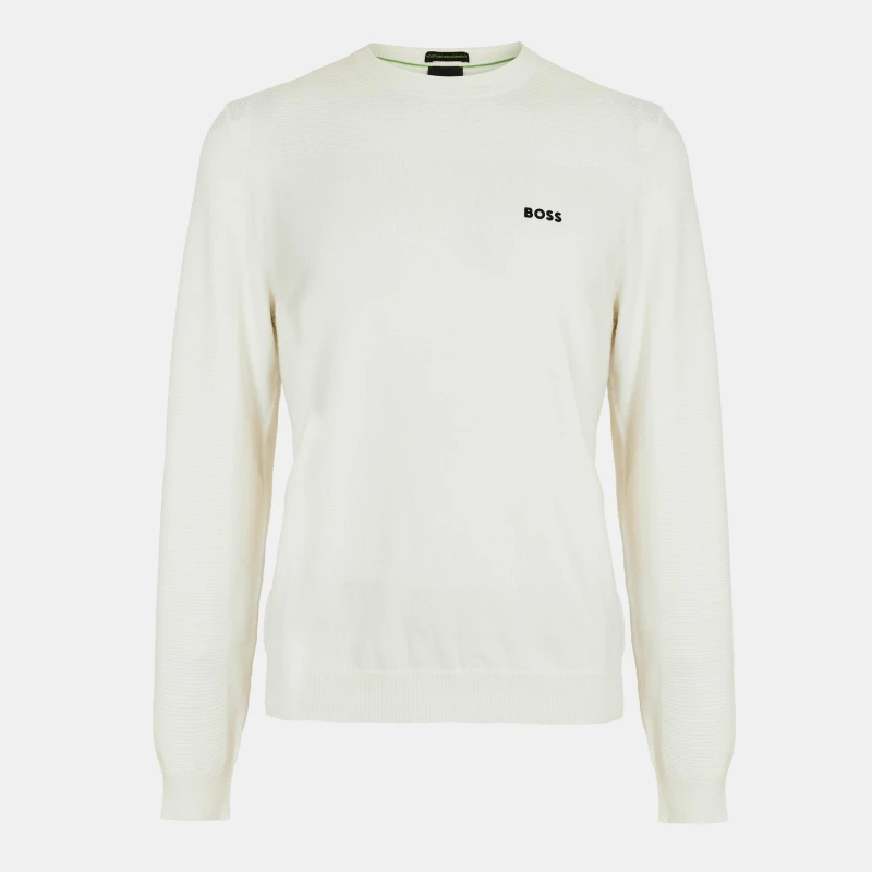 Image of Boss Mens Momentum-X Jumper, Moisture Managing Sweatshirt White male S