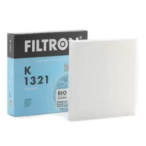 Image of FILTRON Pollen filter K 1321 Filter, interior air,Cabin filter RENAULT,NISSAN,DACIA,Clio IV Schragheck (BH_),Captur (J5_, H5_),Clio IV Grandtour (KH_)