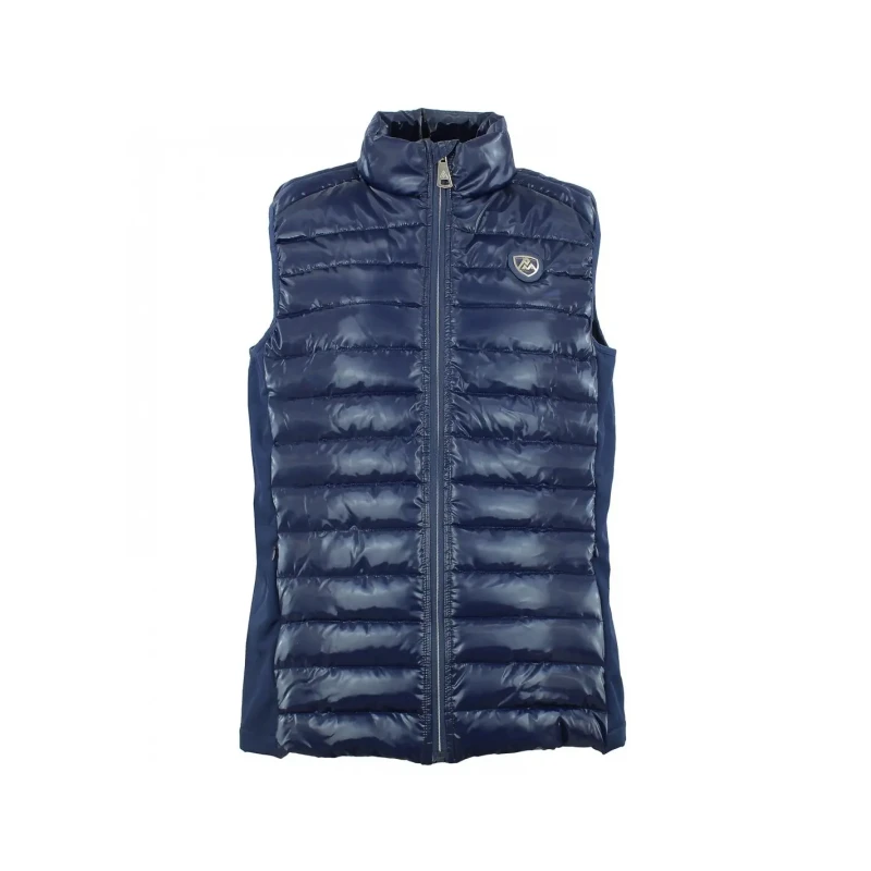 Image of Womens Peak Mountain Fine Duo-Material Puffer Vest Bleu Female XL