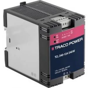 image of Rail mounted PSU DIN TracoPower TCL 240 124 24 Vdc 10 A 240 W 1 x