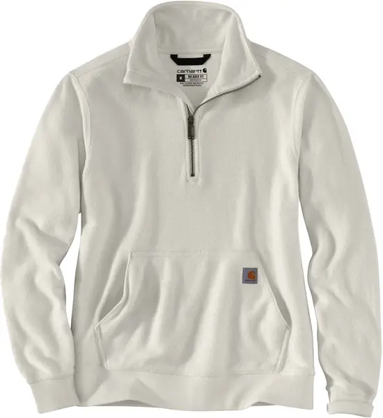 Image of Carhartt Midweight Half Zip Ladies Sweatshirt, white, Size XL for Women