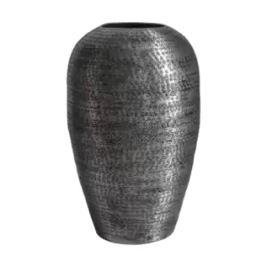 Image of Crossland Grove Tirith Vase Pewter Antique 230X230X380Mm Silver