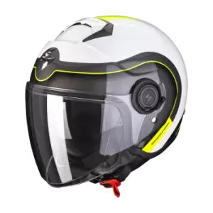 Scorpion Exo-City Roll Pearl White-Neon Yellow M