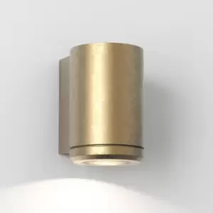 Image of Jura Single Outdoor Coastal Wall Downlight Solid Brass IP44, GU10