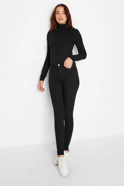 image of Long Tall Sally Tall Skinny Stretch Ava Jeans Black