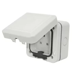 image of Mercury Weatherproof Outdoor Socket 250V 13A Grey IP66