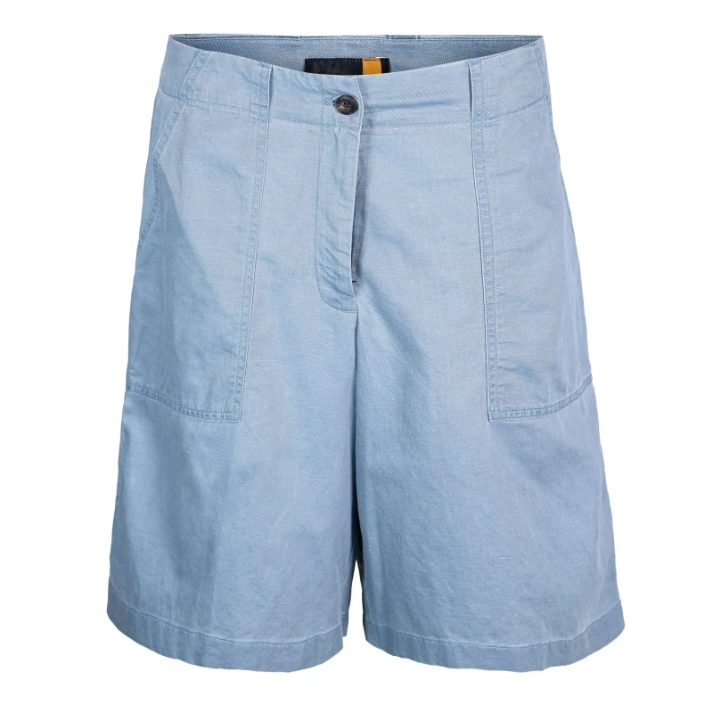 Image of Timberland Womens Linen Bermuda Chino Shorts Citadel female 25