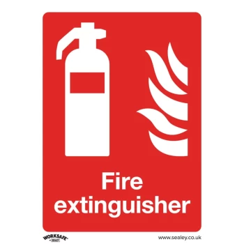 image of Safety Sign - Fire Extinguisher - Self-Adhesive-Pack of 10