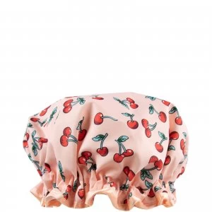 image of The Vintage Cosmetic Company Cherry Print Shower Cap