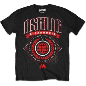 Image of Asking Alexandria - This World Unisex Large T-Shirt - Black