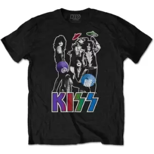 Image of KISS - Umbrellas Unisex XX-Large T-Shirt - Black