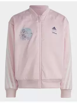 Image of adidas Disney Moana Track Top, Pink, Size 3-4 Years, Women