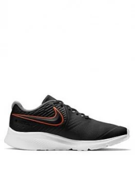 image of Nike Star Runner 2, Black/Orange, Size 3