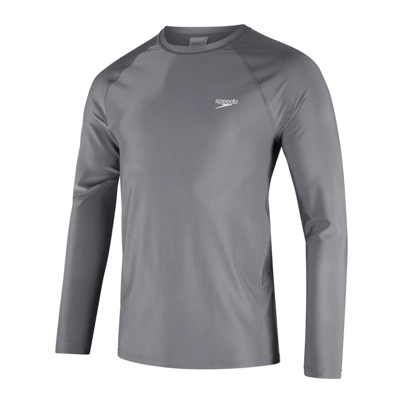 Image of Speedo Ess Ls Swmtee - Grey Grey XS