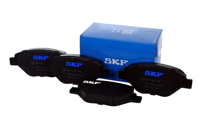 Image of SKF VKBP 80608 Brake pad set not prepared for wear warning indicator Brake Pad Set,disc brake (402)