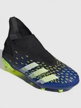 Image of Adidas Junior Predator Laceless 20.3 Firm Ground Football Boot - Black/Yellow