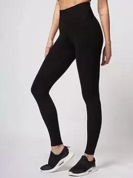 Image of TLC Sport Performance Tummy Control Extra Strong Compression Full Length Legging - Black, Size L, Inside Leg 29, Women