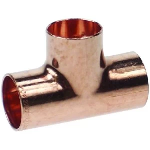 Image of Wickes End Feed Equal Tee - 28mm Pack of 2