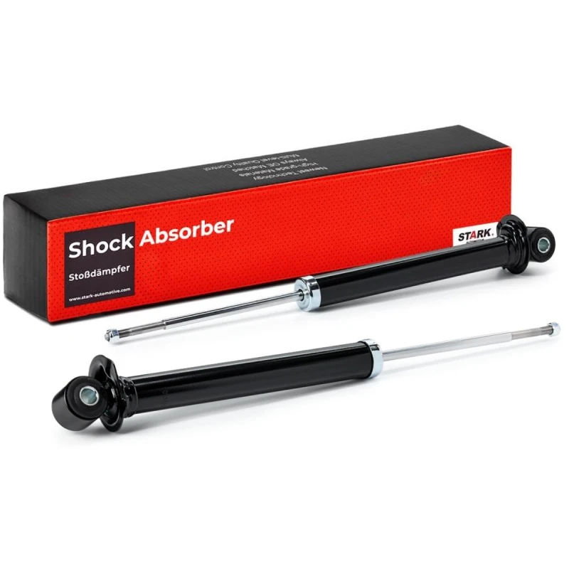 Image of STARK SKSA-01337315 Shock absorber Rear Axle, Gas Pressure, Twin-Tube, Spring-bearing Damper, Bottom eye Shock Absorber (854)