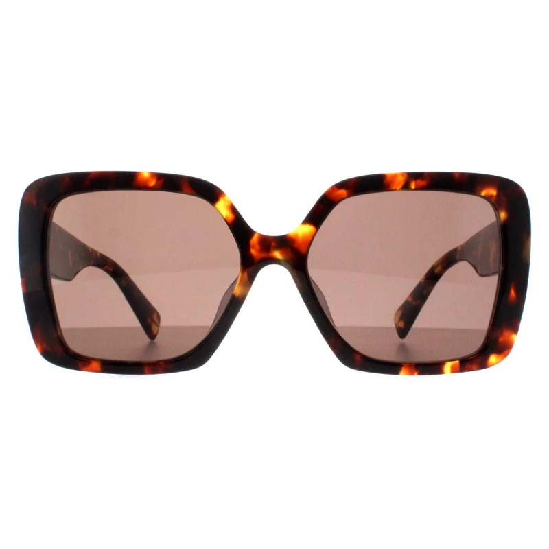 Image of Miu Miu Miu Miu Women Square Honey Havana Dark Brown MU10YS Brown One Size Female 8056262087312