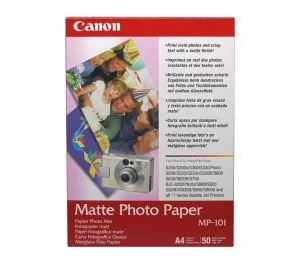 image of Canon A4 Matte Photo Paper 50 Sheets