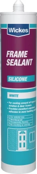 image of Wickes Frame Silicone Sealant - White 310ml