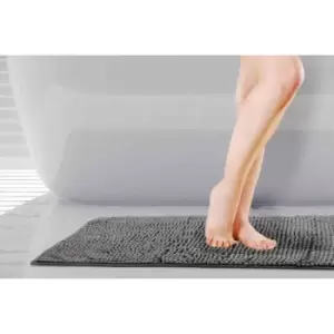 Image of Crossland Grove Emma Barclay Noodle Non-slip Bath Mat 45 X 75Cm Graphite