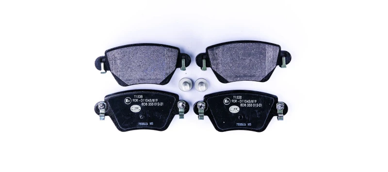 Image of HELLA Brake pad set HELLA 8DB 355 012-211