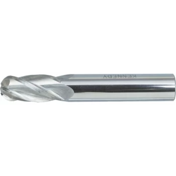 Image of Sherwood - 4.00MM Carbide Micrograin 4 Flute Plain Shank Ball Nosed End Mills