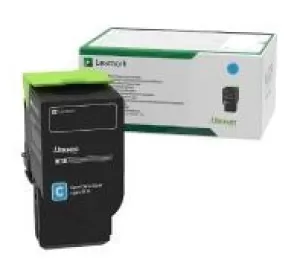 image of Lexmark 78C2UC0 Cyan Laser Toner Ink Cartridge