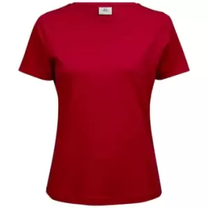 Image of Tee Jays Womens/Ladies Interlock T-Shirt (XXL) (Red)