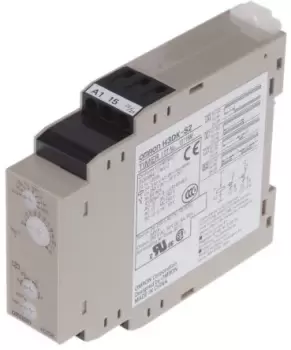 Image of Omron Multi Function Timer Relay, 24 240V ac/dc 0.1 1.2 s, 1 12h, DIN Rail Mount