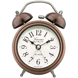 image of Acctim Pembridge Antique Brass Double Bell Alarm Clock