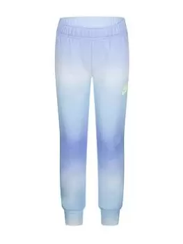 Image of Nike Kids Girls Printed Club Jogging Bottoms, Light Purple, Size 2-3 Years, Women