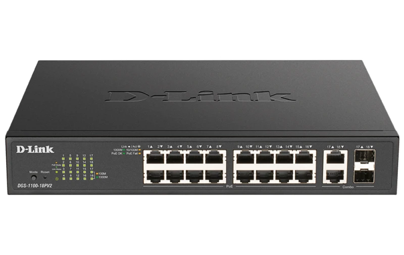 Image of D-Link DGS-1100-18PV2 network switch Managed L2 Gigabit Ethernet (10/1