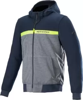 Image of Alpinestars Chrome Street Motorcycle Textile Jacket, blue-yellow, Size 3XL, blue-yellow, Size 3XL