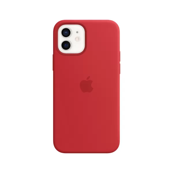 image of iPhone 12/12 Pro Apple Silicone Case with MagSafe MHL63ZM/A - Red