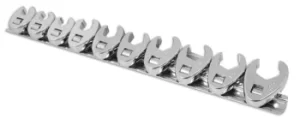 image of Laser Tools 3282 Crows Foot Wrench Set 10pc S45C Steel