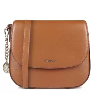 Image of DKNY Sutton Saddle Crossbody Bag - Brown